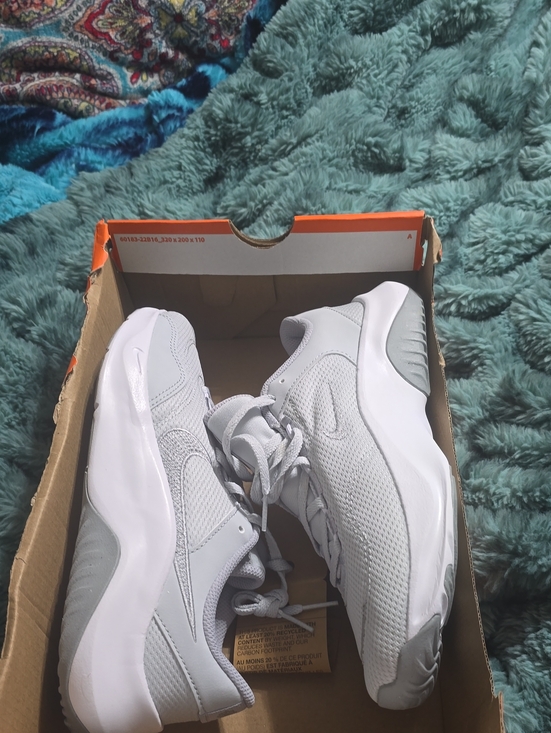 Nike Shoes - Nike White and Light Gray Athletic Sneakers